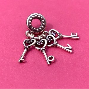 Pandora Jewelry - Pandora Keys Of Love Dangle Charm Pandora Jewelry - Pandora Keys Of Love Dangle Charm